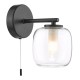 74779-003 Black Wall Lamp with Double Glass IP44