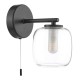 74779-003 Black Wall Lamp with Double Glass IP44
