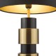 74782-003 Satin Gold & Satin Black Table Lamp with Black Shade