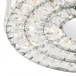 4765-003 Chrome 4 Light Ceiling Lamp with Crystal