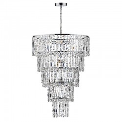 32180-003 Chrome 6 Light Waterfall Chandelier with Crystal 32180-003 Chrome 6 Light Waterfall Chandelier with Crystal