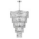 32180-003 Chrome 6 Light Waterfall Chandelier with Crystal