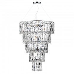 32180-003 Chrome 6 Light Waterfall Chandelier with Crystal 32180-003 Chrome 6 Light Waterfall Chandelier with Crystal