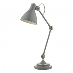 61733-004 Grey & Nickel Desk Lamp 61733-004 Grey & Nickel Desk Lamp