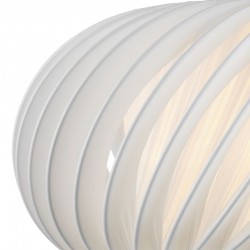 4810-003 - Shade Only - Slanting White Fabric Shade for Pendant