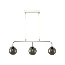 61682-003 Chrome 3 Light over Island Fitting with Smoked Mirrored Glasses 61682-003 Chrome 3 Light over Island Fitting with Smoked Mirrored Glasses