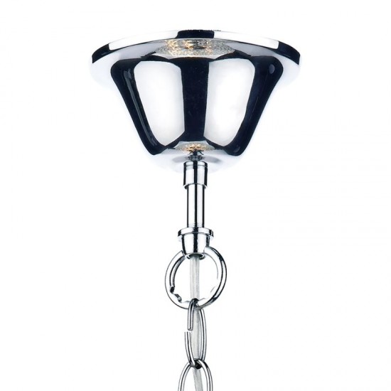 4831-003 Chrome 8 Light Pendant with Crystal Ball 4831-003 Chrome 8 Light Pendant with Crystal Ball