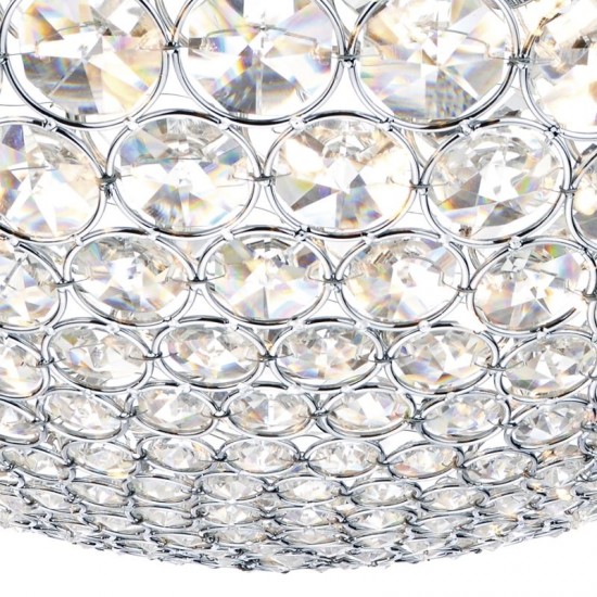 4831-003 Chrome 8 Light Pendant with Crystal Ball 4831-003 Chrome 8 Light Pendant with Crystal Ball