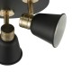 22951-003 Modern Black & Rose Gold 3 Spotlights with Round Plate