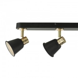 22952-003 Modern Black & Rose Gold 4 Spotlights