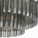 22961-003 Chrome 5 Light Pendant with Smoked Glass Rods 22961-003 Chrome 5 Light Pendant with Smoked Glass Rods