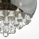 22962-003 Chrome 5 Light Pendant with Glass & Beads Shade