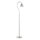 79687-003 Nickel Floor Lamp with Smoked Ribbed Glass