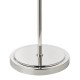 79687-003 Nickel Floor Lamp with Smoked Ribbed Glass