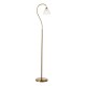 79688-003 Antique Bronze Floor Lamp with Ribbed Glass