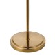 79688-003 Antique Bronze Floor Lamp with Ribbed Glass