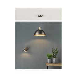 61684-003 Antique Brass & Chrome Pendant