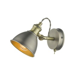 61686-003 Antique Brass & Chrome Spotlight