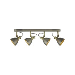 61688-003 Antique Brass & Chrome 4 Spotlights