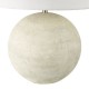 79689-003 Natural Stone Effect Table Lamp with White Linen Shade