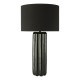 79690-003 Black Ceramic Table Lamp with Black Linen Shade