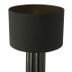 79690-003 Black Ceramic Table Lamp with Black Linen Shade