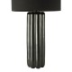 79690-003 Black Ceramic Table Lamp with Black Linen Shade