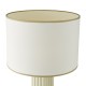 79692-003 Taupe Ceramic Table Lamp with White Shade