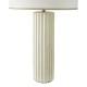 79692-003 Taupe Ceramic Table Lamp with White Shade