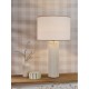 79692-003 Taupe Ceramic Table Lamp with White Shade