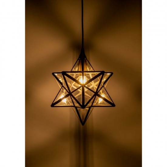 52063-003 Antique Brass Star Pendant