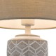 74603-003 Grey & White Ceramic Table Lamp with Grey Shade