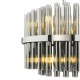 79705-003 Chrome 12 Light Centre Fitting with Smoked Ribbed Glass