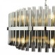 79706-003 Chrome 16 Light Centre Fitting with Smoked Ribbed Glass