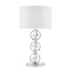 1828-003 Polished Chrome Table Lamp with Ivory Shade