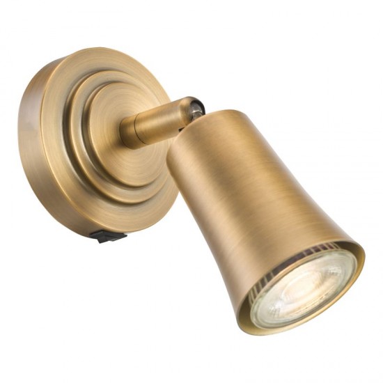79707-003 Aged Brass Single Spotlight