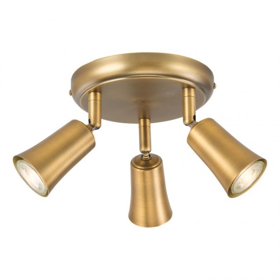 79708-003 Aged Brass 3 Spotlights