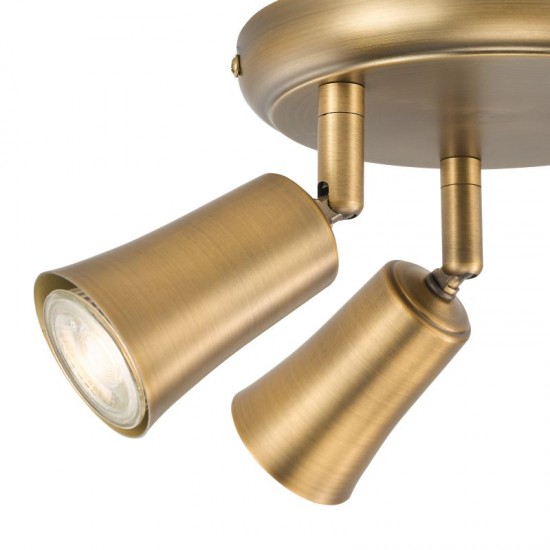 79708-003 Aged Brass 3 Spotlights