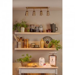 79709-003 Aged Brass 4 Spotlights