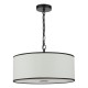 79710-003 Black & White 3 Light Pendant with White Diffuser