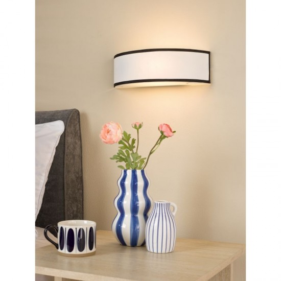 79711-003 Black & White Wall Lamp with White Diffuser