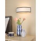 79711-003 Black & White Wall Lamp with White Diffuser