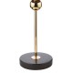 74817-003 Black Marble & Gold Table Lamp with Black Velvet Shade