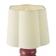 79720-003 Pink Ceramic Table Lamp with Ivory Cotton Shade