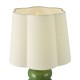 79721-003 Green Ceramic Table Lamp with Ivory Cotton Shade