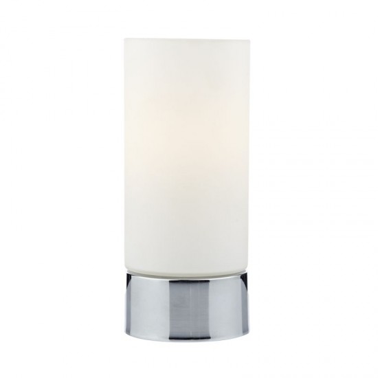 30921-004 Polished Chrome Touch Lamp with Opal Glass
