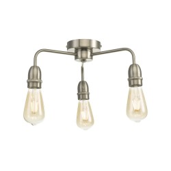 61758-004 Satin Chrome 3 Light Semi Flush