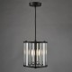 74814-003 Black Pendant with Crystal