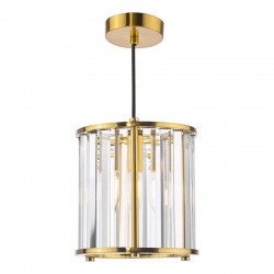 74815-003 Natural Brass Pendant with Crystal 74815-003 Natural Brass Pendant with Crystal