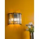 73187-003 Black 2 Light Wall Lamp with Crystal
